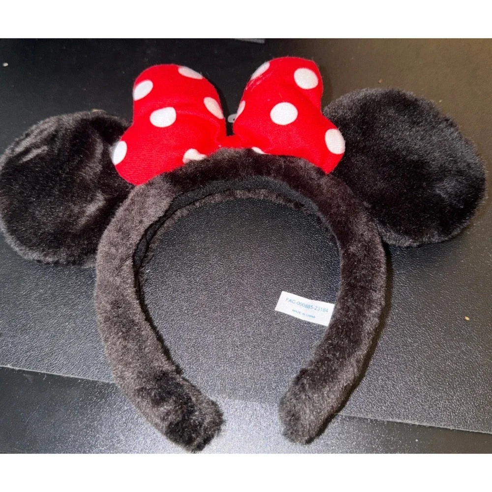 Disney Minnie Mouse Ears Headband Kids Black‎ Red Tokyo Disney Resort Polka Dot